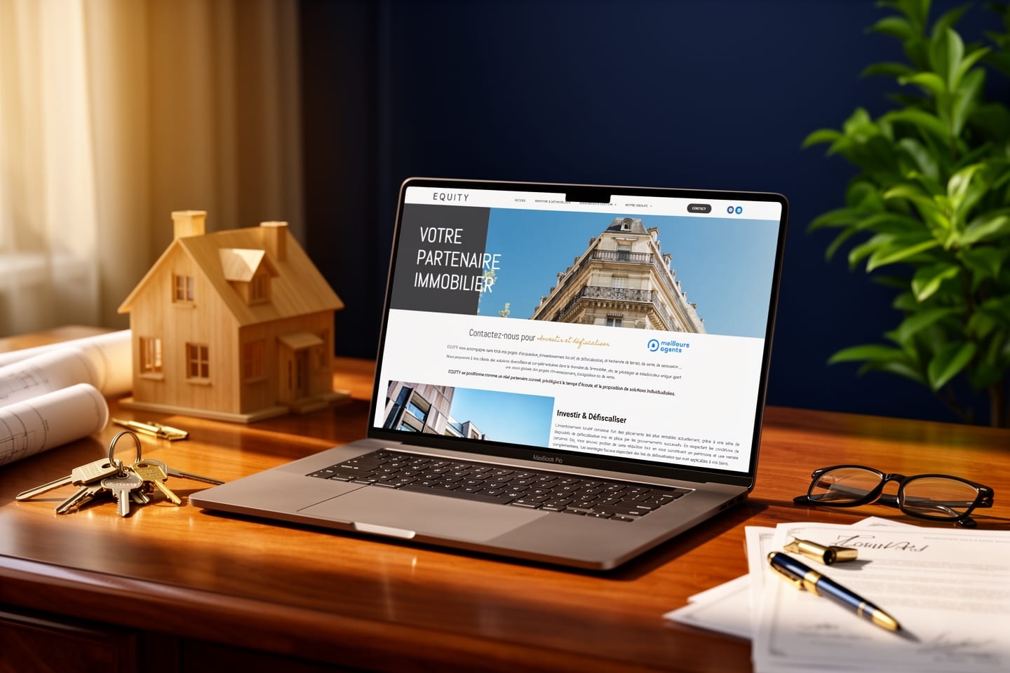 Aperçu du site Equity