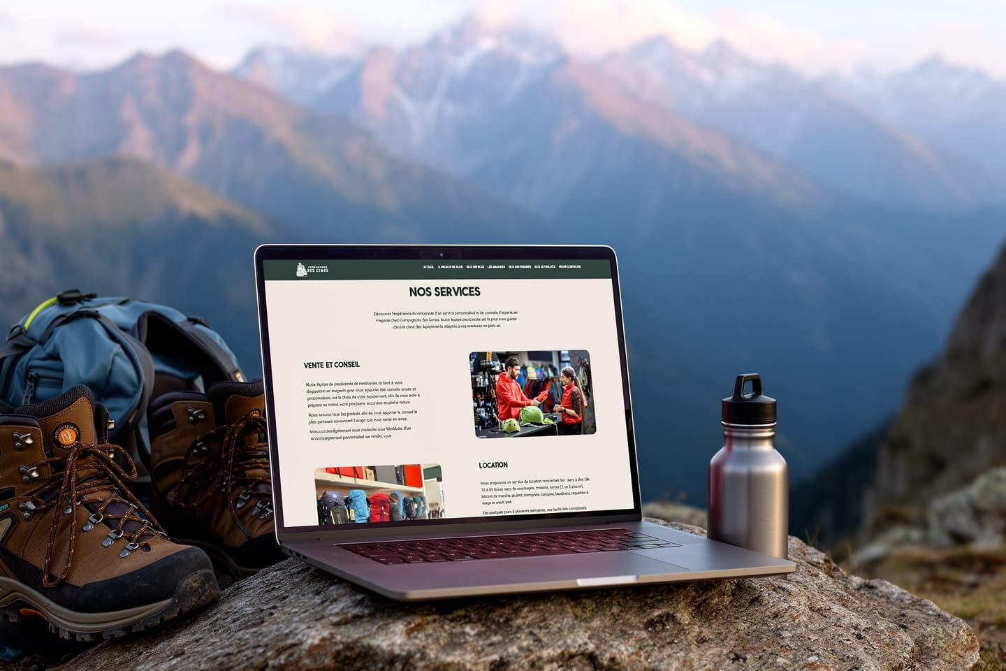Aperçu du site Compagnons des Cimes