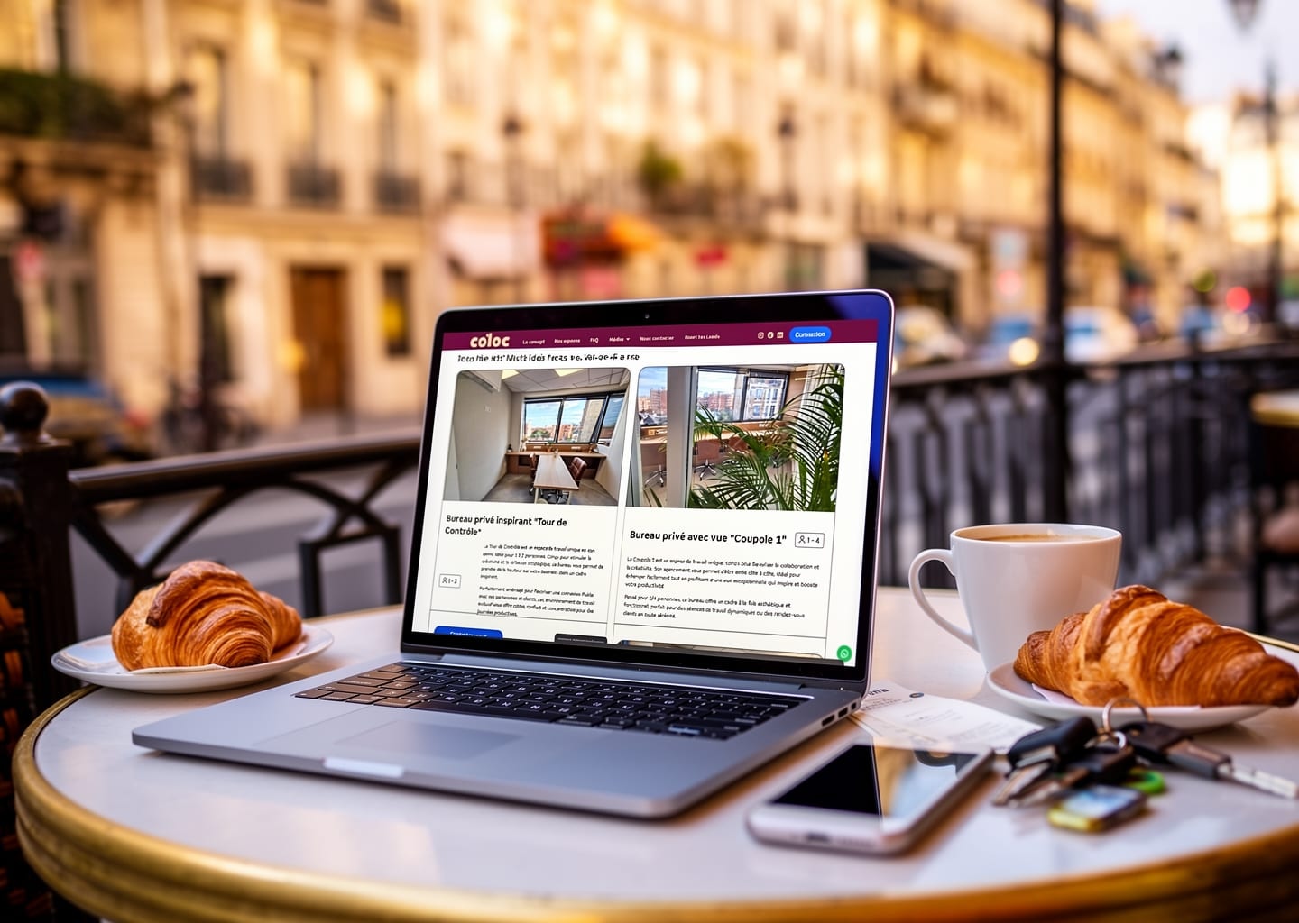 Aperçu du site Coworking Coloc