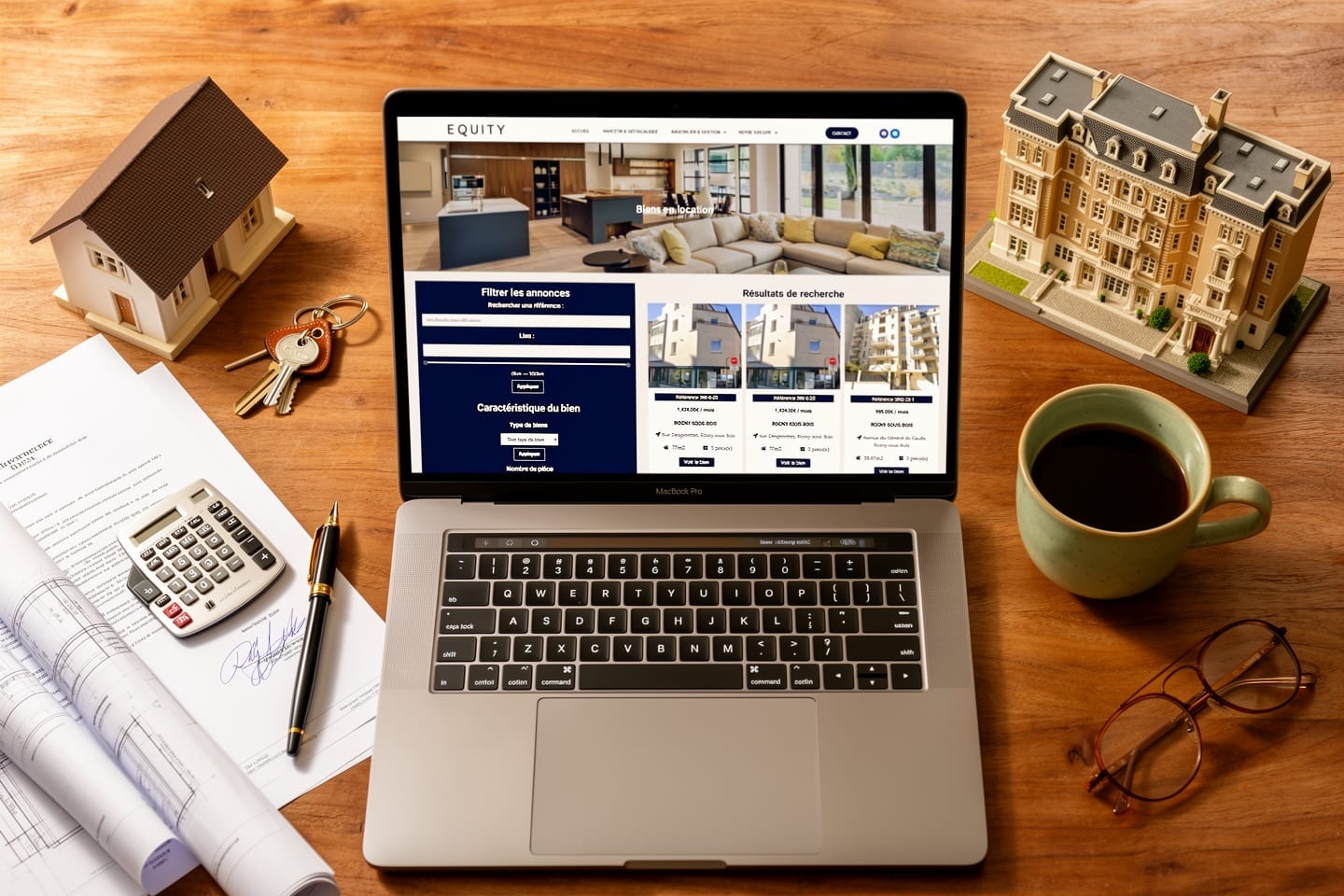 Aperçu du site Equity