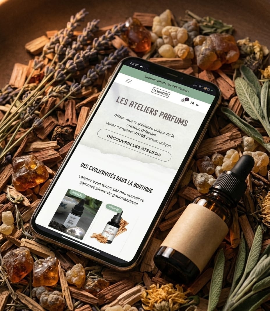 Aperçu du site Le Sourceur