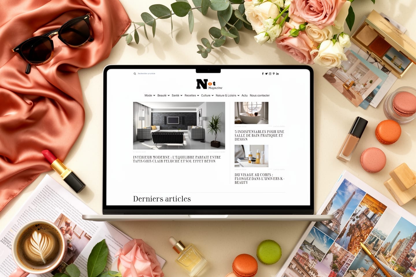 Aperçu du site Not Magazine