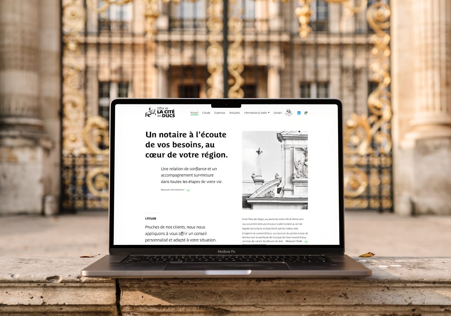 Aperçu du site Cité des Ducs