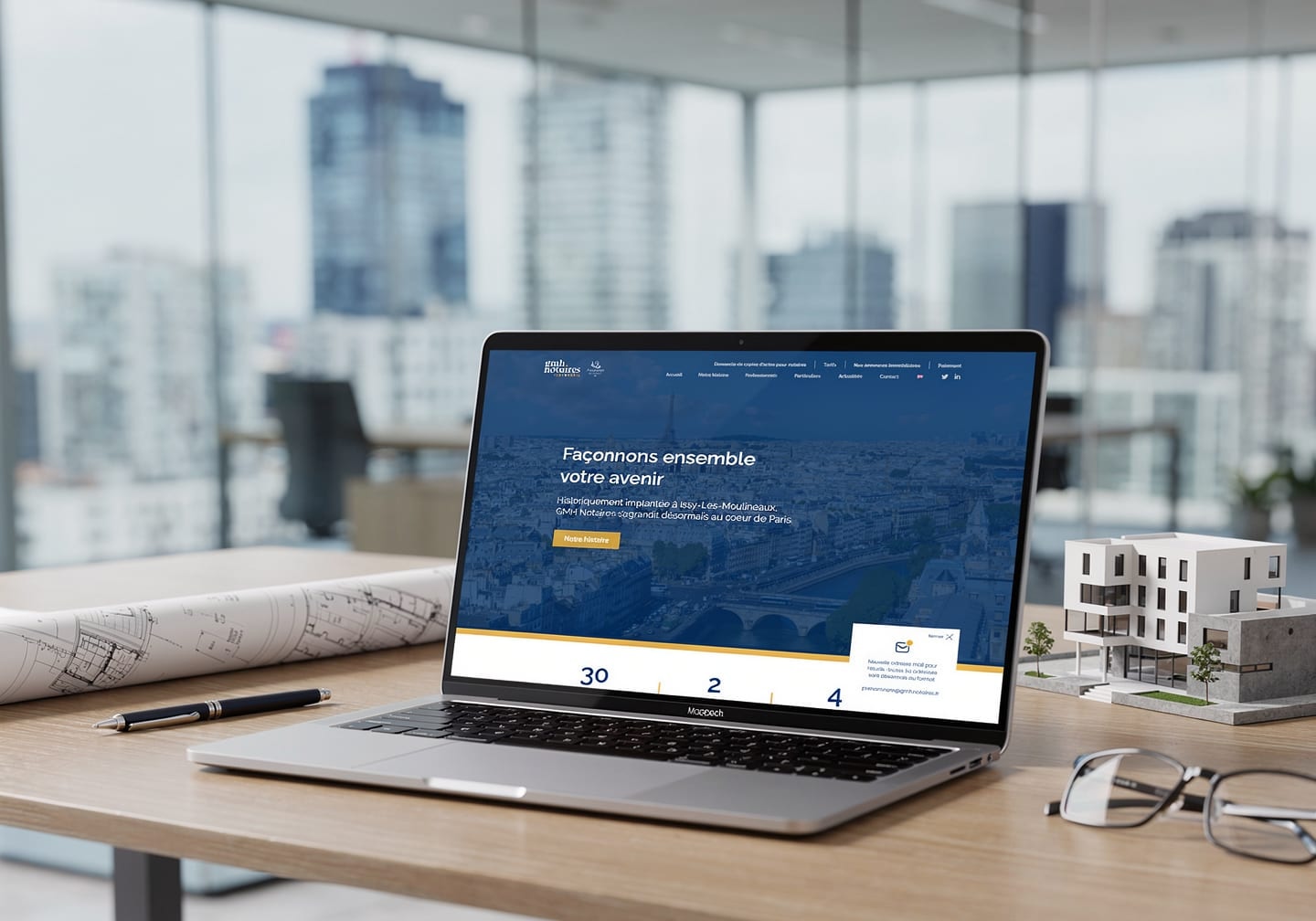 Aperçu du site GMH Notaires