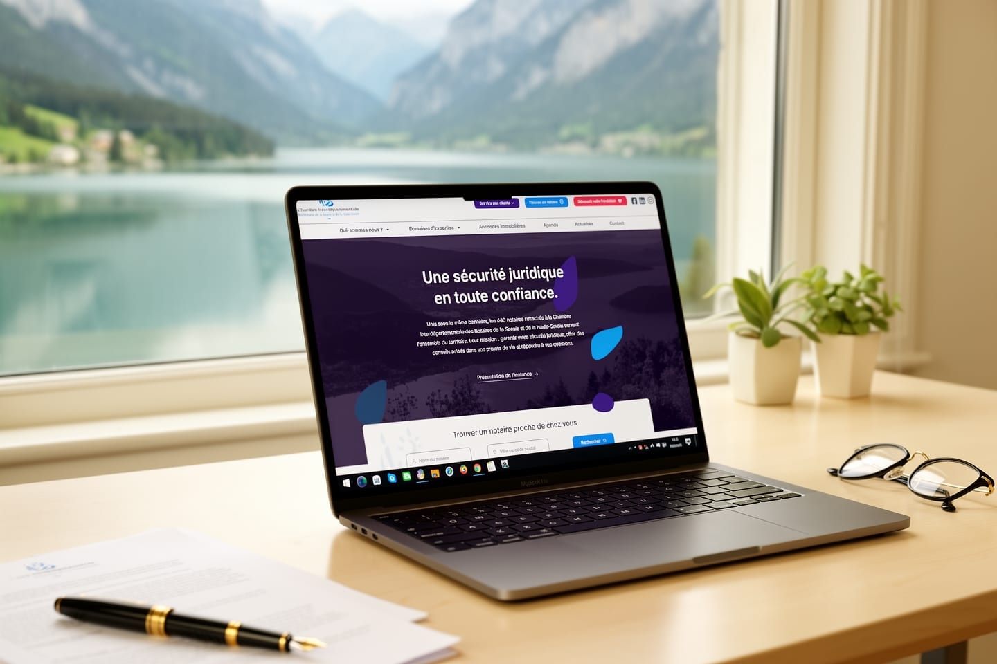Aperçu du site Notaires de Savoie