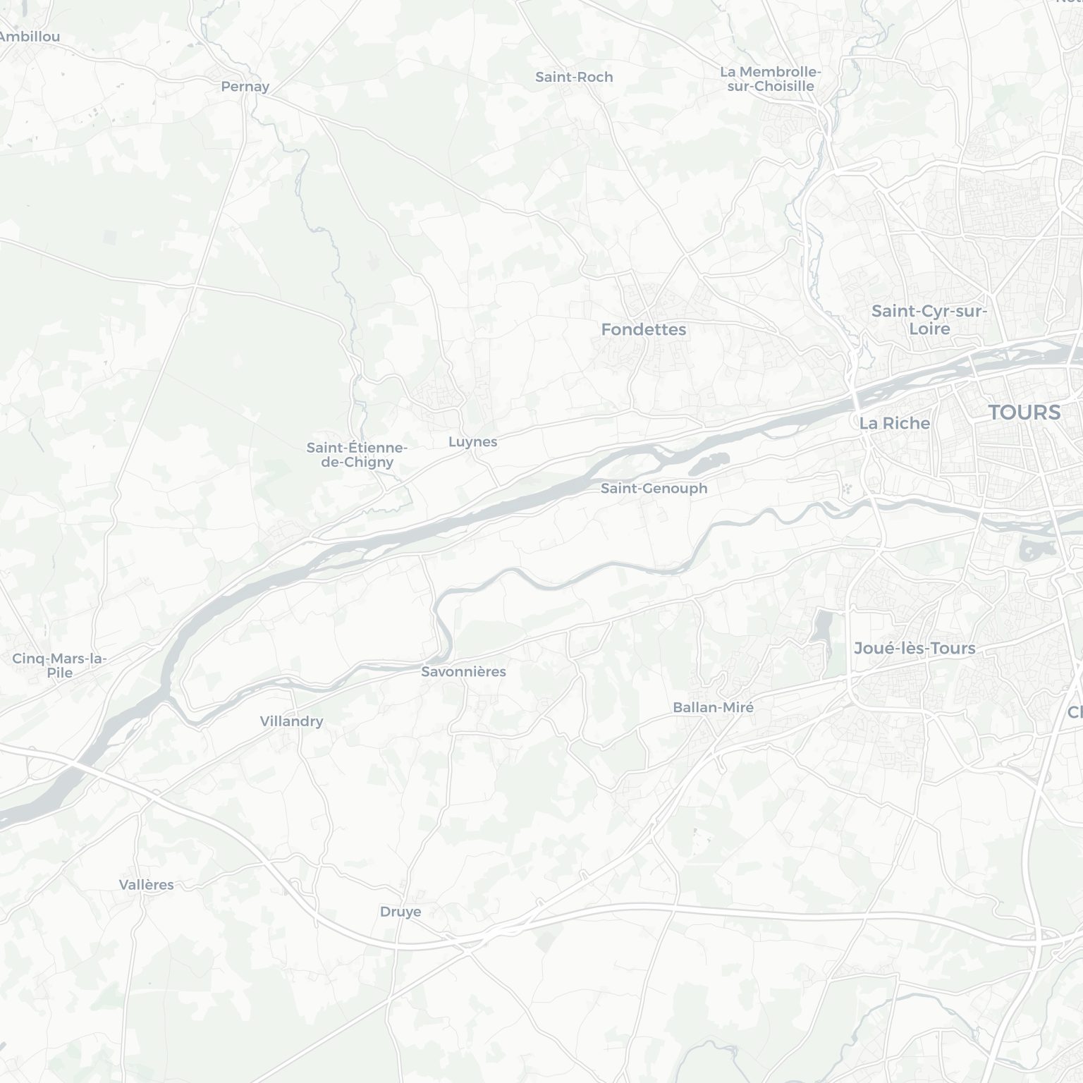 Carte de Ballan-Miré et ses environs, dans le Indre-et-Loire (Centre-Val de Loire)