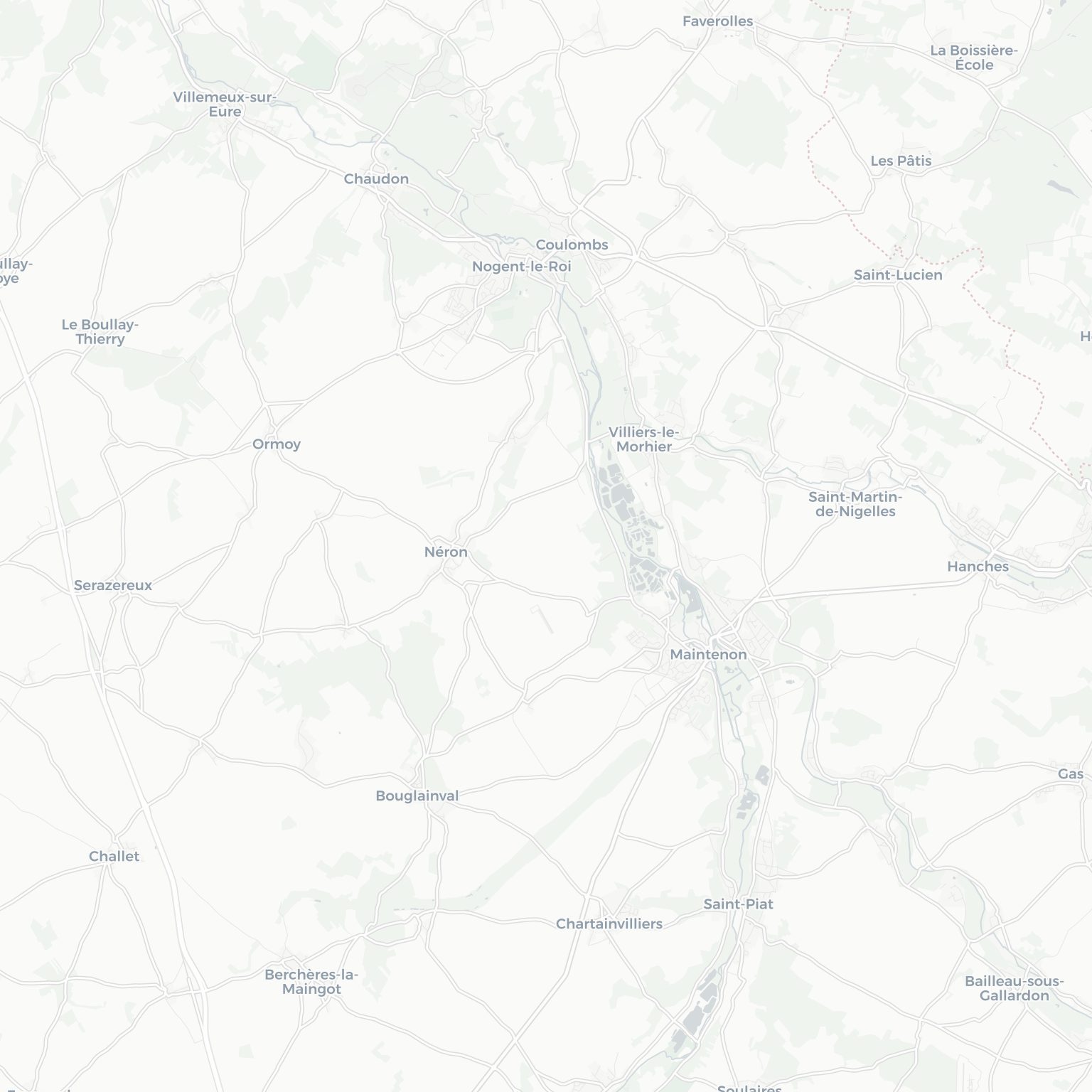 Carte de Maintenon et ses environs, dans le Eure-et-Loir (Centre-Val de Loire)