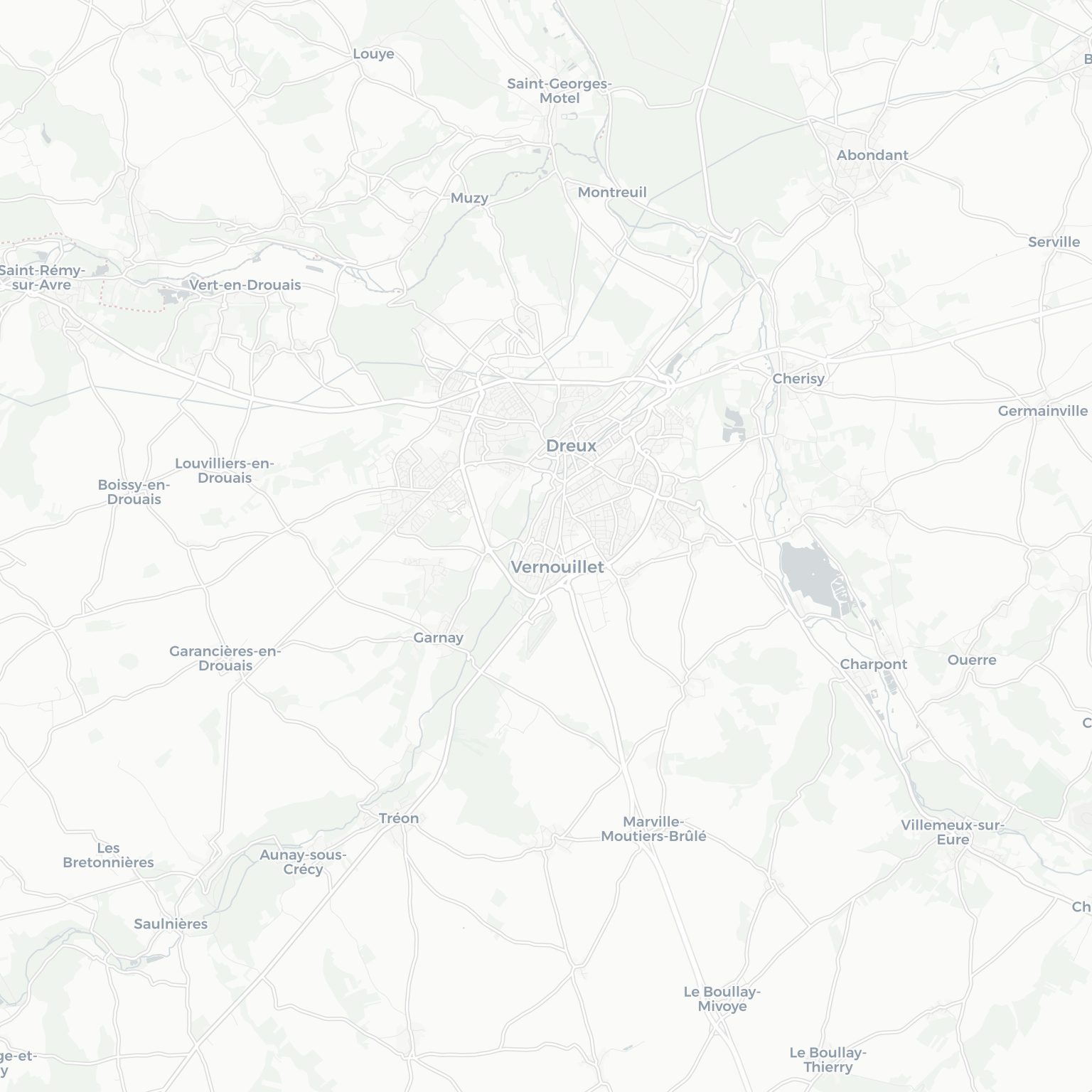 Carte de Vernouillet et ses environs, dans le Eure-et-Loir (Centre-Val de Loire)